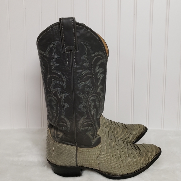 Justin mens snakeskin boots 8 - Picture 5 of 9